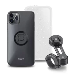 Kit Supporto Porta Smartphone IPHONE 11 PRO MAX-XS MAX Da Manubrio + Cover E Protezione Impermabile SP Connect SP MOTO BUNDLE