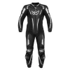 Tuta Pelle Racing Intera Berik RSF TECH Nero Bianco Nero
