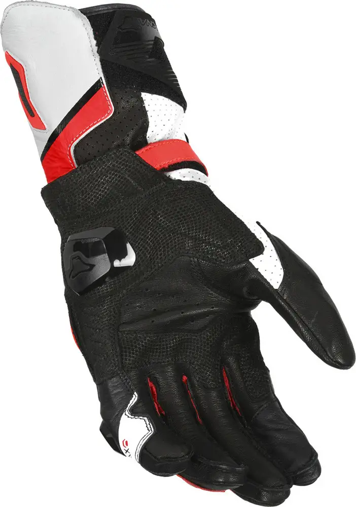 Guanti Moto Estivi Macna Protego Rosso Bianco Nero 2 Guanti Moto Estivi Macna Protego Rosso Bianco Nero - immagine 2