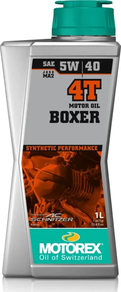 Olio Motore Lubrificante Motorex BOXER 4T 5W-40 JASO MA2 Per Motori 4T 1 Litro