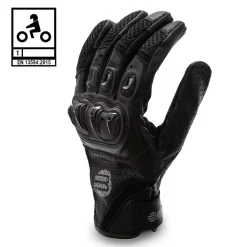 Guanti Moto Estivi Befast AIR RACER CE Certificati Nero