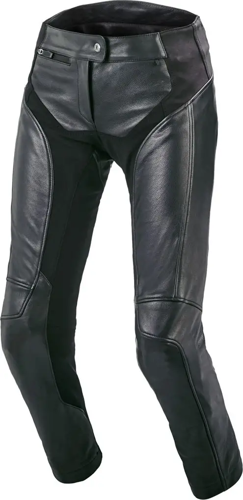 Pantaloni Moto Donna Pelle Macna Mohita Nero
