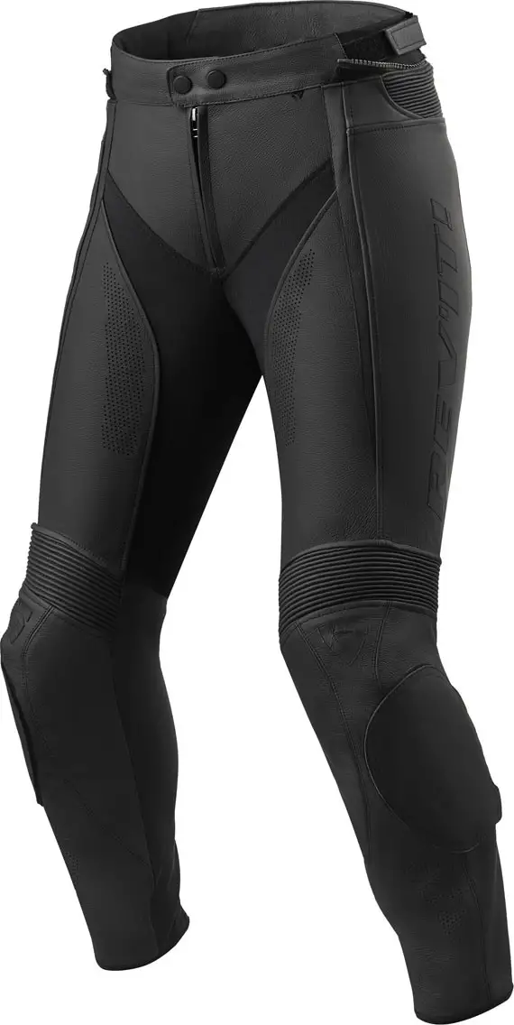 Pantaloni Moto Donna Pelle Rev'it Xena 3 Ladies Nero 1 Pantaloni Moto Donna Pelle Rev'it Xena 3 Ladies Nero
