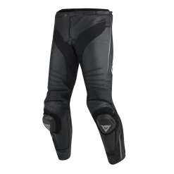 Pantaloni Moto Pelle Dainese Misano Nero Nero Antracite