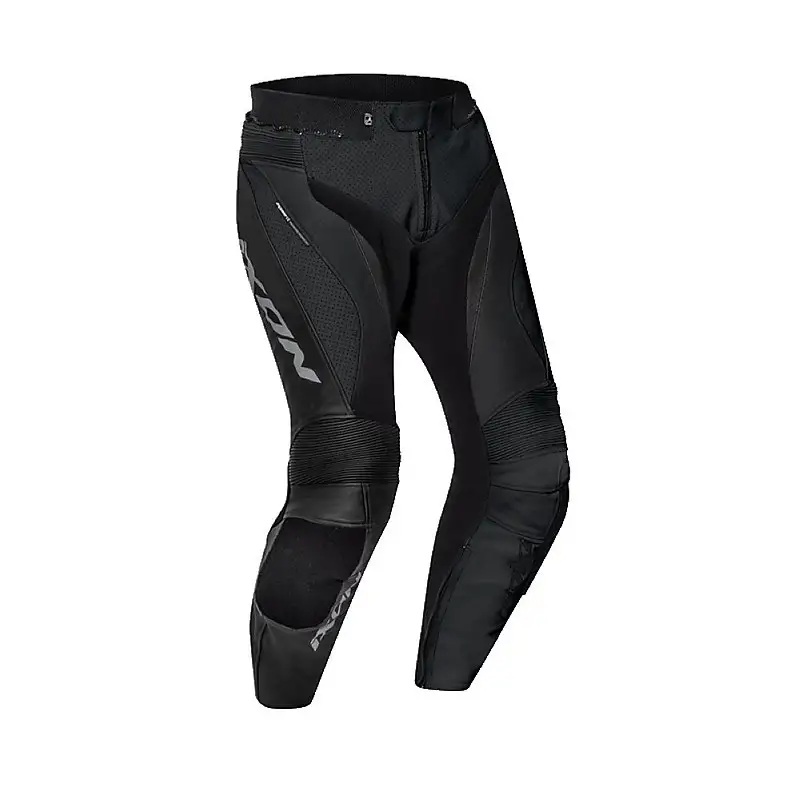 Pantaloni Moto Pelle Estivi Ixon FALCON Nero