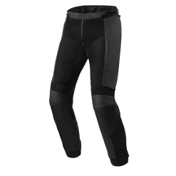 Pantaloni Moto Pelle Rev'it Ignition 4 H2O Nero Allungato