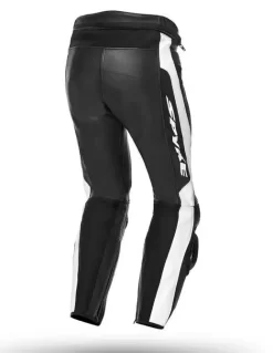 Accessori Moto -Accessori Moto pantaloni moto pelle spyke lf slider pants nero bianco2