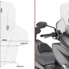 Parabrezza Givi AF3115 AIRFLOW Scorrevole Specifico Per SUZUKI Burgman 400 17-18