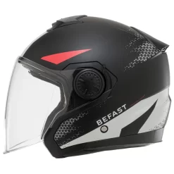 Kit Coppia Volt Bianco Rosso Nero - 2 Caschi Jet Befast Con Omologazione ECE 06 -Accessori Moto peh138ucwrb c 1