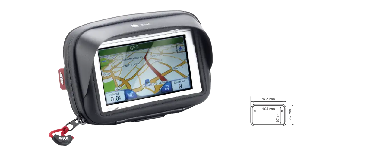 Porta Smartphone E GPS Universale Givi S954B Nero 1 Porta Smartphone E GPS Universale Givi S954B Nero