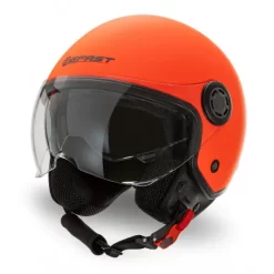 Kit Coppia Rapid III Arancio Fluo Opaco - 2 Caschi Jet Befast Doppia Visiera -Accessori Moto rapid matt orange fluo diagonale sx 1 1