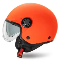 Kit Coppia Rapid III Arancio Fluo Opaco - 2 Caschi Jet Befast Doppia Visiera -Accessori Moto rapid matt orange fluo laterale sx 1 1