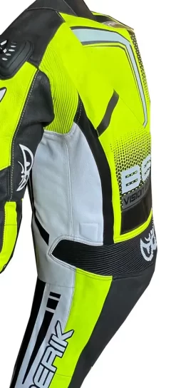 Tuta Moto Pelle Intera Berik LS1-191318 Nero Giallo -Accessori Moto side 2
