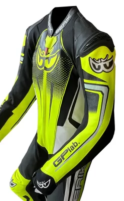 Tuta Moto Pelle Intera Berik LS1-191318 Nero Giallo -Accessori Moto side 3 2