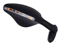 Specchio Retrovisore Sinistro FAR 7037 Omologato Con Led Attacco A Carena Nero