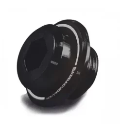 Tappo Olio Motore Barracuda Ø35 In Alluminio Anodizzato Nero Per Kawasaki