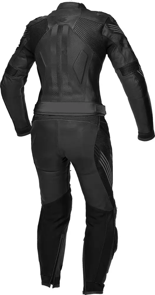 Tuta Moto Donna Pelle Divisibile Spyke ESTORIL SPORT LADY ZERO Nero - immagine 2