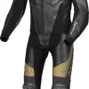 Tuta Moto Pelle Divisibile Macna Tronniq Nero Oro