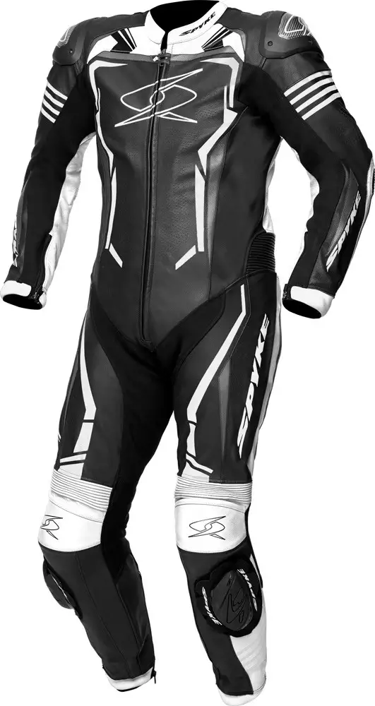 Tuta Moto Pelle Intera Estiva Spyke ASSEN RACE 2.0 Nero Bianco 1 Tuta Moto Pelle Intera Estiva Spyke ASSEN RACE 2.0 Nero Bianco