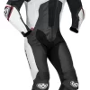 Tuta Moto Pelle Intera Ixon VENDETTA EVO Nero Bianco