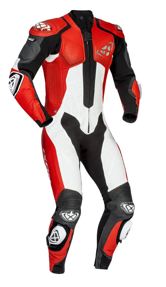 Tuta Moto Pelle Intera Ixon VENDETTA EVO Nero Rosso Bianco 1 Tuta Moto Pelle Intera Ixon VENDETTA EVO Nero Rosso Bianco