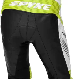 Tuta Moto Pelle Intera Spyke ESTORIL RACE Nero Bianco Giallo Fluo -Accessori Moto tuta moto pelle intera spyke estoril race nero bianco giallo fluo3