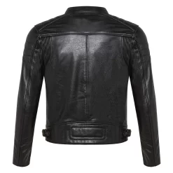 Giacca Moto Pelle Carburo TWISTER Certificata CE Nero -Accessori Moto twister brw back