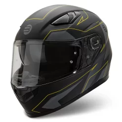 Kit Coppia Ventus Nero Giallo - 2 Caschi Integrali Befast -Accessori Moto ventus nero giallo diagonale sx 1