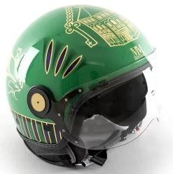 Casco Jet MM Independent Calcio Storico Verde -Accessori Moto ver1c2